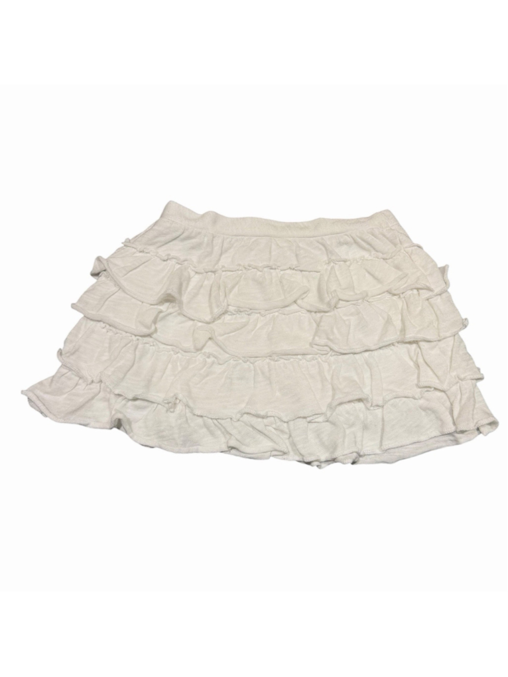 Arizona Jean Co Girls Tiered Ruffle Skort White Size 4 Built In Shorts Vacation